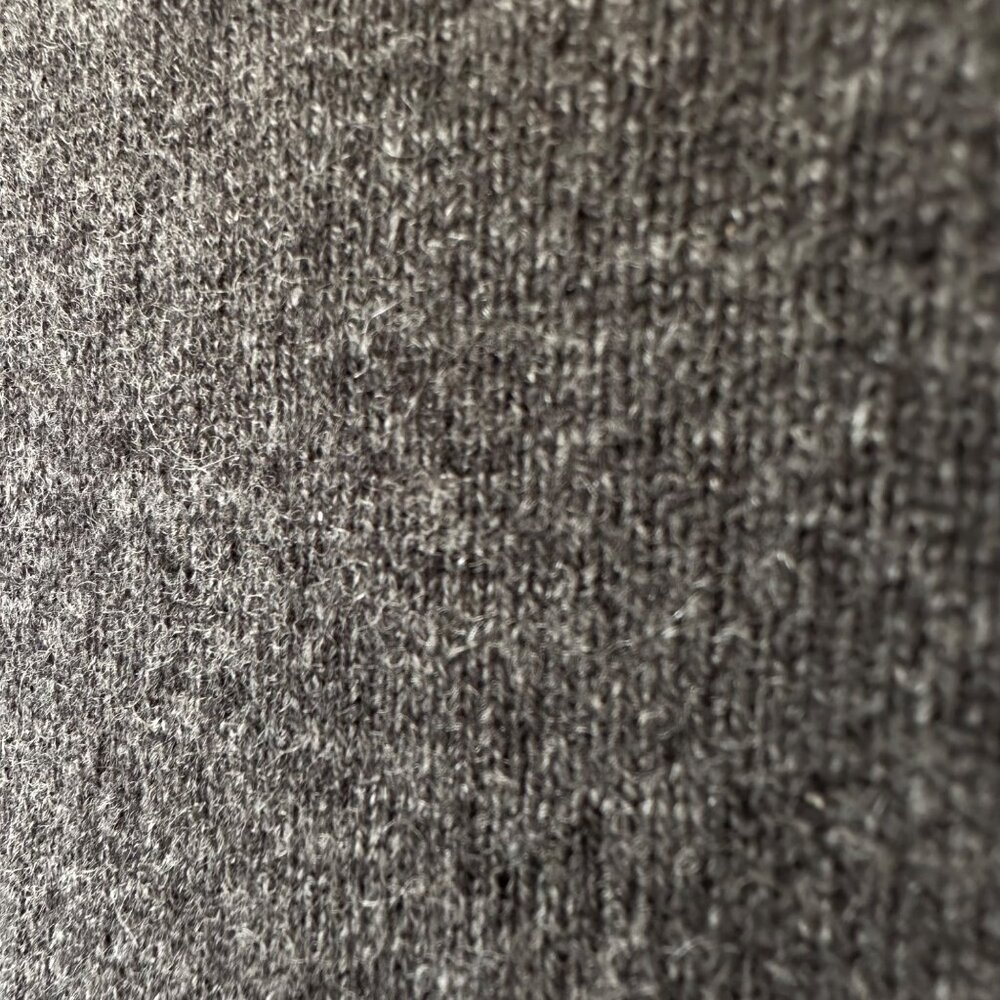 Saks Fifth Avenue Cashmere Cowl Neck Sweater Grey Quiet Luxury Minimalist Size M - Picture 5 of 7